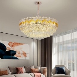 Designer Touch Decorative Luxury Pendant Light Crystal Ceiling Lighting Fixture 9 12 16 Lights