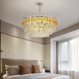Designer Touch Decorative Luxury Pendant Light Crystal Ceiling Lighting Fixture 9 12 16 Lights