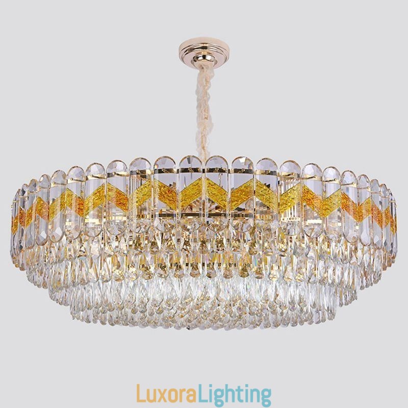 Designer Touch Decorative Luxury Pendant Light Crystal Ceiling Lighting Fixture 9 12 16 Lights