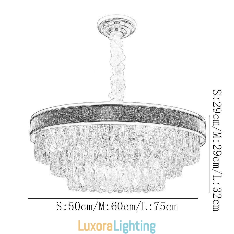 Designer Touch Decorative Modern Pendant Light Crystal Ceiling Light 9 12 16 Lights