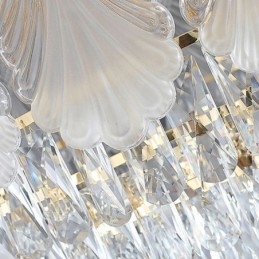 Designer Touch Decorative Crystal Pendant Light Lacy Round Ceiling Lighting Fixture