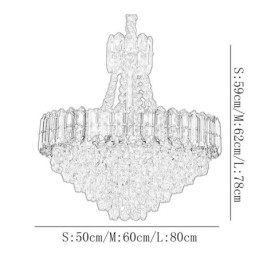 Designer Touch Decorative Crystal Pendant Light Conical Hanging Lighting Fixture Light