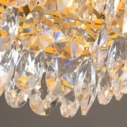 Designer Touch Decorative Crystal Pendant Light Conical Hanging Lighting Fixture Light