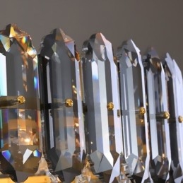 Designer Touch Decorative Crystal Pendant Light Conical Hanging Lighting Fixture Light