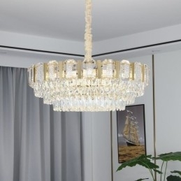 Designer Touch Decorative Crystal Pendant Light Round Ceiling Light Fixture