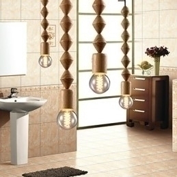 Designer Touch Decorative Traditional Classic Mini Style Wood Bamboo Chandelier