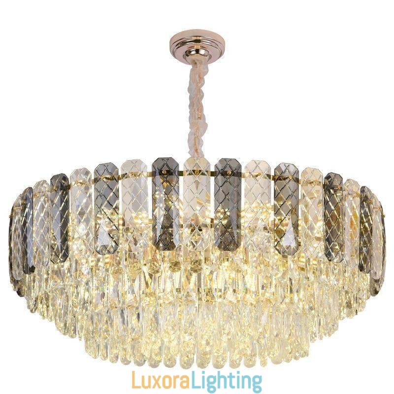 Designer Touch Decorative European Pendant Light Crystal Round Ceiling Light