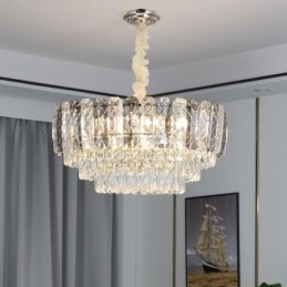 Designer Touch Decorative European Pendant Light Crystal Round Ceiling Light