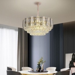 Designer Touch Decorative European Pendant Light Crystal Round Ceiling Light