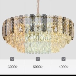 Designer Touch Decorative European Pendant Light Crystal Round Ceiling Light