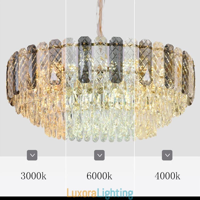 Designer Touch Decorative European Pendant Light Crystal Round Ceiling Light