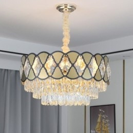 Designer Touch Decorative Crystal Pendant Light Modern Lacy Ceiling Light Fixtures