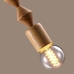 Designer Touch Decorative Traditional Classic Mini Style Wood Bamboo Chandelier