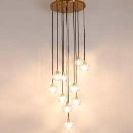 Designer Touch Decorative Mordern Crystal Soccer Ball Shape Ceiling Light Hanging Lights