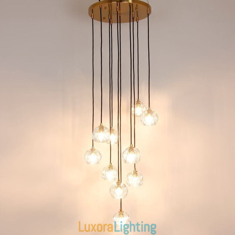 Designer Touch Decorative Mordern Crystal Soccer Ball Shape Ceiling Light Hanging Lights