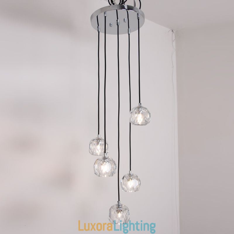 Designer Touch Decorative Mordern Crystal Soccer Ball Shape Ceiling Light Hanging Lights