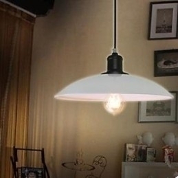 Designer Touch Decorative Contracted White Droplight Rustic Lodge Traditional Classic Pendant Light