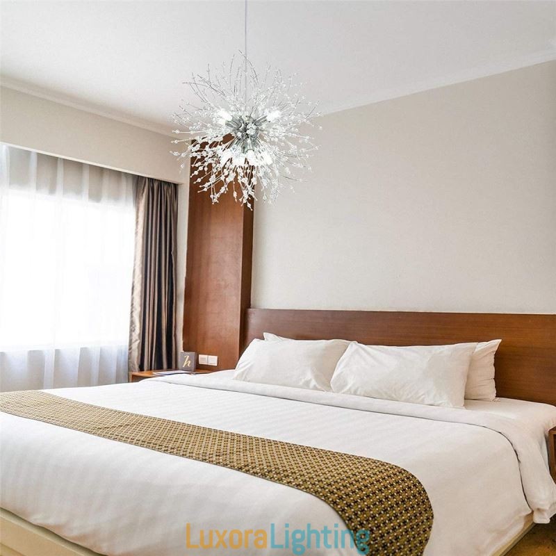 Designer Touch Decorative Firework Chandelier 8 Lights Dandelion Pendant Light