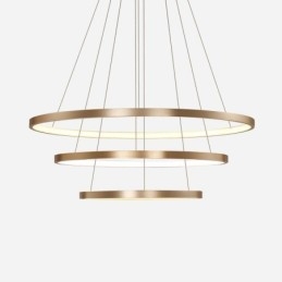 Designer Touch Decorative Pendant Light Modern Chandelier Lighting 3 Rings Ceiling Light