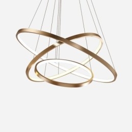 Designer Touch Decorative Pendant Light Modern Chandelier Lighting 3 Rings Ceiling Light