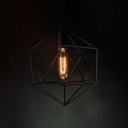 Designer Touch Decorative Europe Style Vintage Chandelier for in Diamond Shape Black