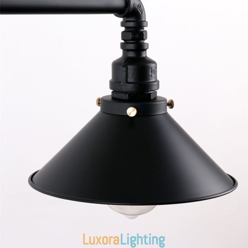 Designer Touch Decorative 3 Light Retro Industrial Vintage Water Pipe Pendant Light Chandelier Country Rustic Style