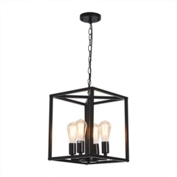 Designer Touch Decorative Modern Simple Pendant Light Iron Cage Hanging Lamp