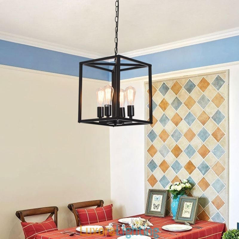 Designer Touch Decorative Modern Simple Pendant Light Iron Cage Hanging Lamp