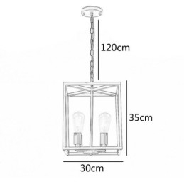 Designer Touch Decorative Modern Simple Pendant Light Iron Cage Hanging Lamp