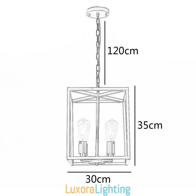 Designer Touch Decorative Modern Simple Pendant Light Iron Cage Hanging Lamp