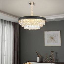 Designer Touch Decorative Modern Pendant Light Crystal Ceiling Light 9 12 16 Lights