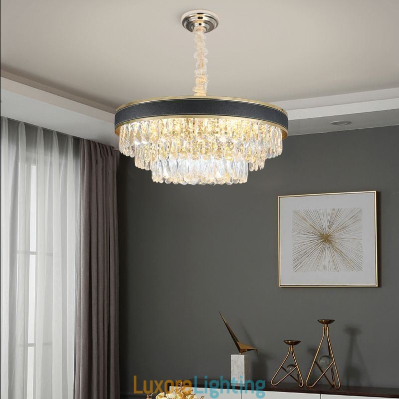 Designer Touch Decorative Modern Pendant Light Crystal Ceiling Light 9 12 16 Lights