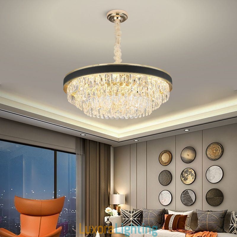 Designer Touch Decorative Modern Pendant Light Crystal Ceiling Light 9 12 16 Lights