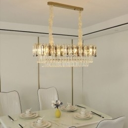 Designer Touch Decorative Rectangle Pendant light Crystal Ceiling Light Fixture