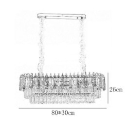 Designer Touch Decorative Rectangle Pendant light Crystal Ceiling Light Fixture