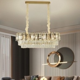 Designer Touch Decorative Rectangle Pendant light Crystal Ceiling Light Fixture