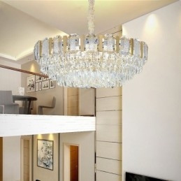 Designer Touch Decorative Crystal Pendant Light Round Ceiling Light Fixture