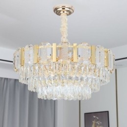 Designer Touch Decorative Crystal Pendant Light Round Ceiling Light Fixture