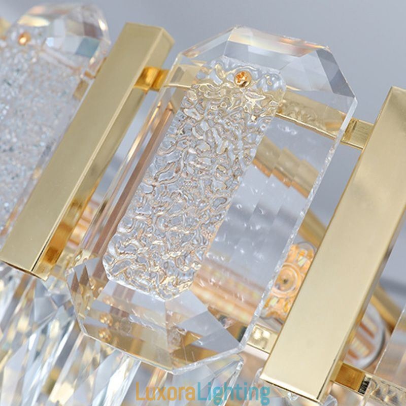 Designer Touch Decorative Crystal Pendant Light Round Ceiling Light Fixture