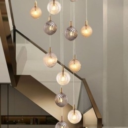 Designer Touch Decorative Glass Pendant Light Creative Glass Globe Loft