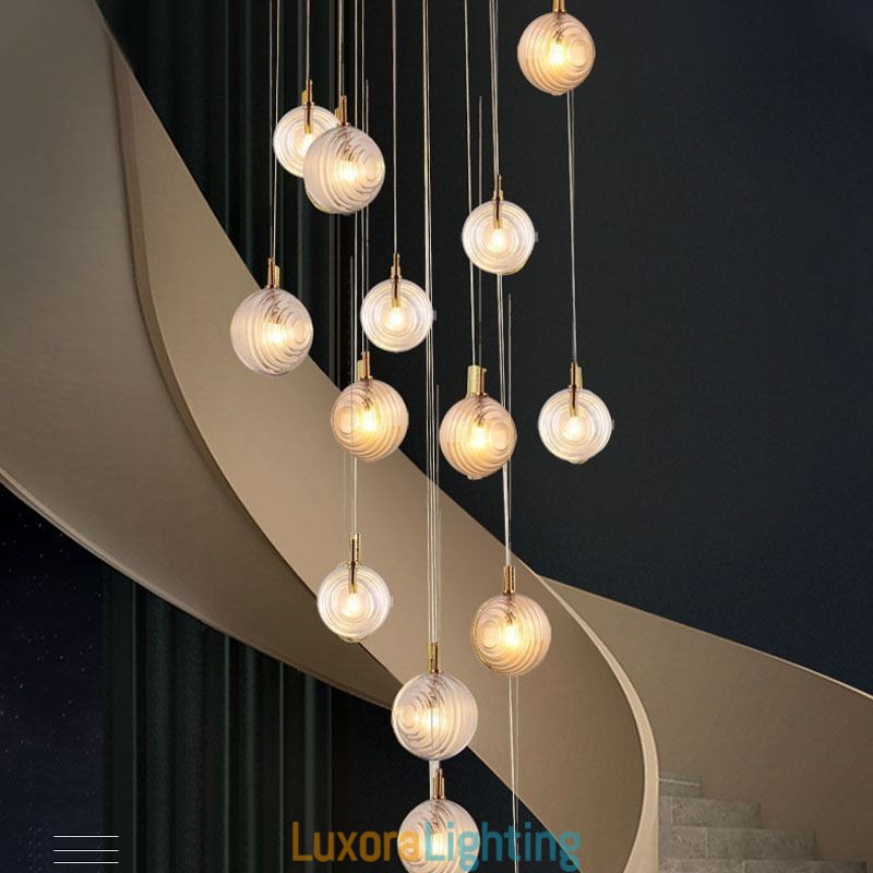 Designer Touch Decorative Glass Pendant Light Creative Glass Globe Loft