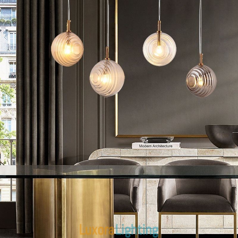 Designer Touch Decorative Glass Pendant Light Creative Glass Globe Loft