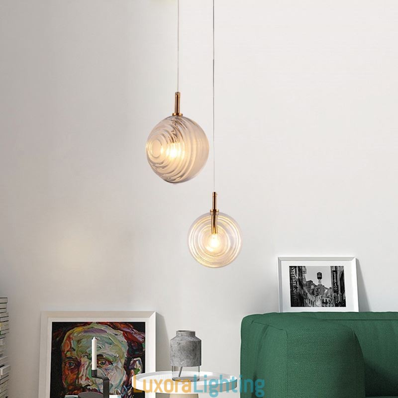Designer Touch Decorative Glass Pendant Light Creative Glass Globe Loft