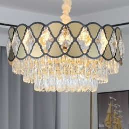 Designer Touch Decorative Crystal Pendant Light Modern Lacy Ceiling Light Fixtures