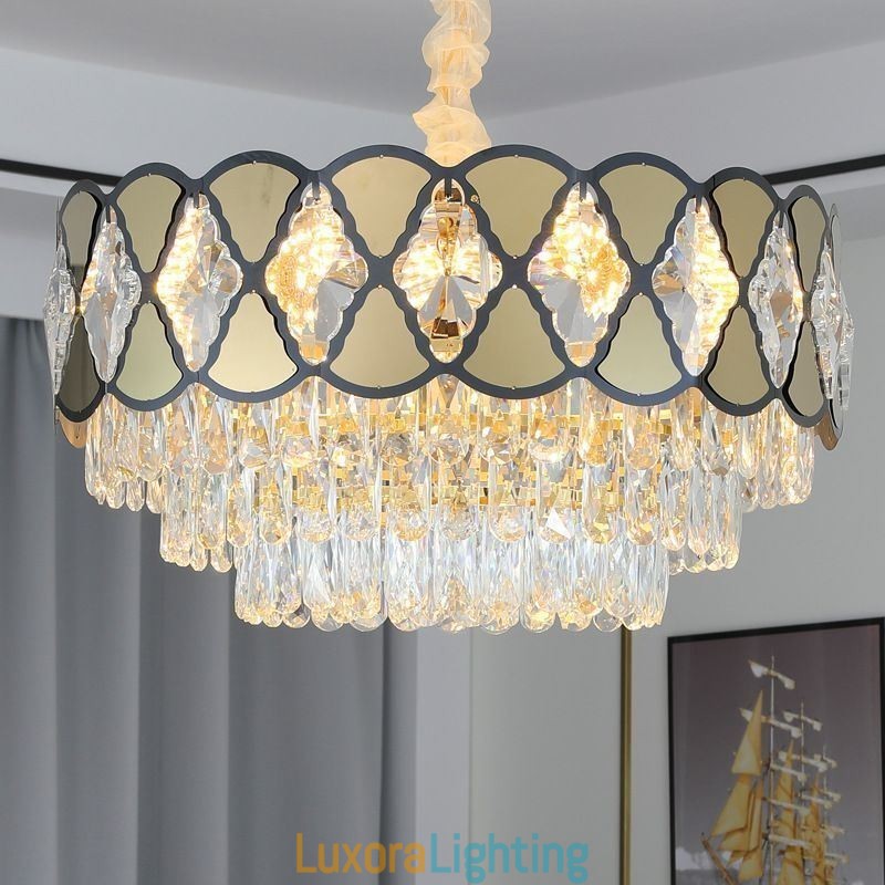 Designer Touch Decorative Crystal Pendant Light Modern Lacy Ceiling Light Fixtures