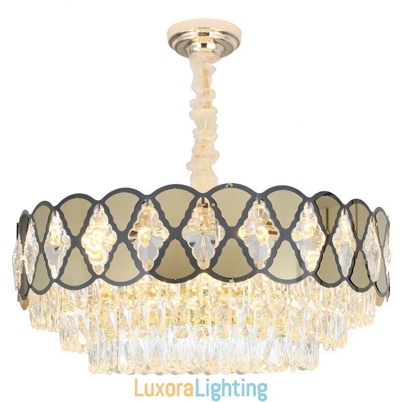 Designer Touch Decorative Crystal Pendant Light Modern Lacy Ceiling Light Fixtures