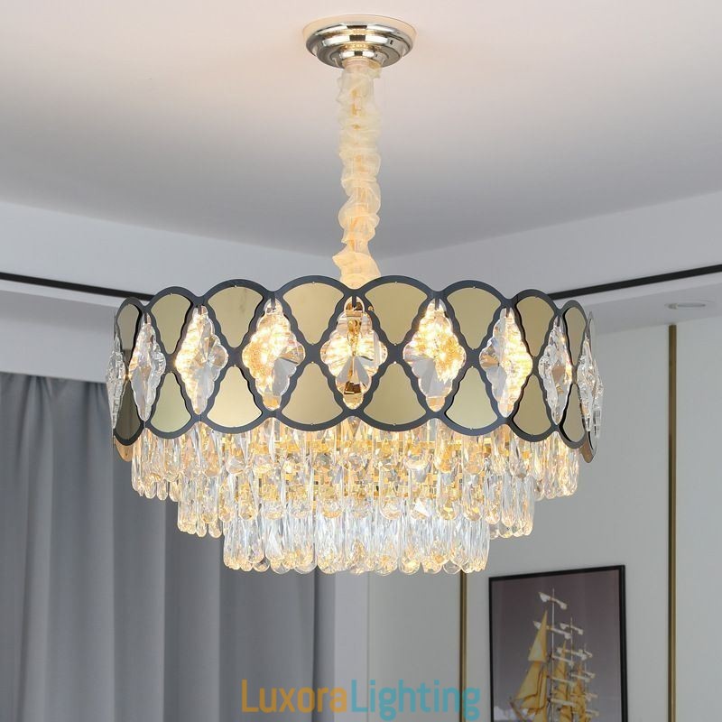 Designer Touch Decorative Crystal Pendant Light Modern Lacy Ceiling Light Fixtures