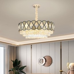 Designer Touch Decorative Crystal Pendant Light Modern Lacy Ceiling Light Fixtures