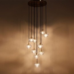 Designer Touch Decorative Mordern Crystal Soccer Ball Shape Ceiling Light Hanging Lights