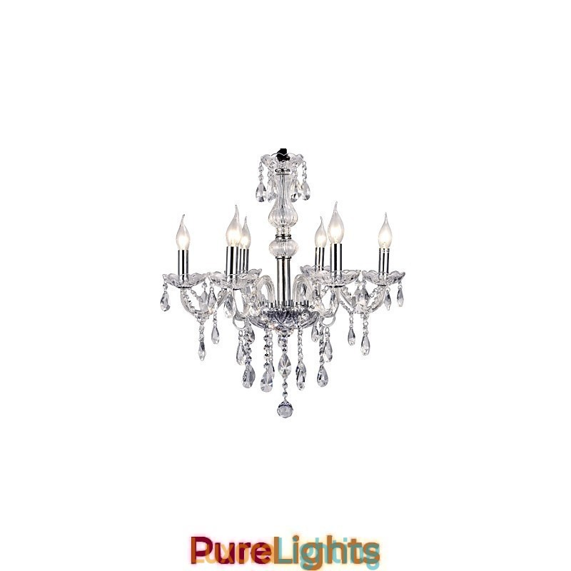 Designer Touch Decorative Modern Contemporary Electroplated Metal Chandelier